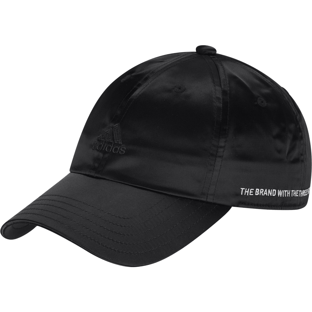 Black satin baseball cap shop